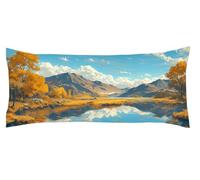 Amour Taie de Traversin 30 x 90 cm Blanc Taie Oreiller Protege Oreiller Corps, Coussin de Grossesse et Maternité XXL, Dormeur Latéral Lit Décoration, pour taies d'oreiller d'été Kl-1