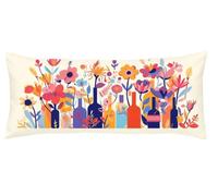 Amour Taie de Traversin 30 x 90 cm Blanc Taie Oreiller Protege Oreiller Corps, Coussin de Grossesse et Maternité XXL, Dormeur Latéral Lit Décoration, pour taies d'oreiller d'été Kl-1