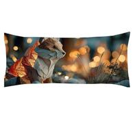 Amour Taie de Traversin 30 x 90 cm Blanc Taie Oreiller Protege Oreiller Corps, Coussin de Grossesse et Maternité XXL, Dormeur Latéral Lit Décoration, pour taies d'oreiller d'été Kl-1