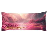 Amour Taie de Traversin 30 x 90 cm Blanc Taie Oreiller Protege Oreiller Corps, Coussin de Grossesse et Maternité XXL, Dormeur Latéral Lit Décoration, pour taies d'oreiller d'été Kl-1