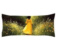 Amour Taie de Traversin 30 x 90 cm Blanc Taie Oreiller Protege Oreiller Corps, Coussin de Grossesse et Maternité XXL, Dormeur Latéral Lit Décoration, pour taies d'oreiller d'été Kl-1