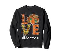Amour Thanksgiving Docteur Léopard Turquie Automne Automne Sweatshirt