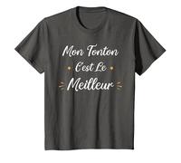 Amour Tonton Enfant Humour Mon Tonton est Le Meilleur T-Shirt, Enfant, Asphalte, 4 Ans