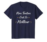 Amour Tonton Enfant Humour Mon Tonton est Le Meilleur T-Shirt, Enfant, Bleu Marine, 6 Ans
