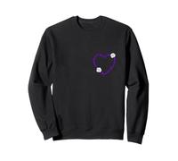 Amour violet ? C'est un sujet délicat... Graphisme violet Sweatshirt