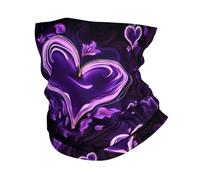 Amour Violet Écharpe Demi-Visage Multi-Usage Bandeau Magique Anti-UV Bandeaux pour Ski Course À Pied Yoga 25X50Cm