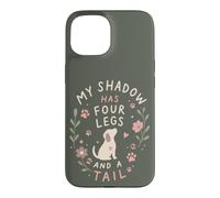 Amoureuse de Chiens drôle, Mon Ombre a Quatre Pattes et Une Queue Coque pour iPhone 15