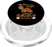 Amoureux Africain de Tortue éperon propriétaire Sulcata Tortue PopSockets PopGrip pour MagSafe