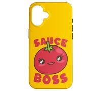 Amoureux Amateur de Cuisine aux tomates Sauce Boss Coque pour iPhone 16