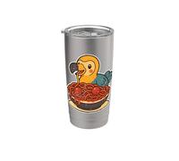Amoureux amateur de pâtes à spaghetti Dodo Gobelet isotherme en acier inoxydable double paroi