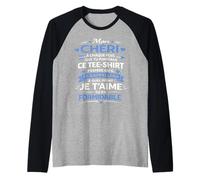 Amoureux Amour Couple Mon Chéri Je t'aime Tu ES Formidable Manche Raglan