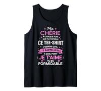 Amoureux Amour Couple Tu ES Formidable Je t'aime Ma Chérie Débardeur