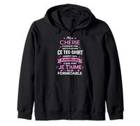 Amoureux Amour Couple Tu ES Formidable Je t'aime Ma Chérie Sweat à Capuche