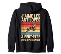 Amoureux Antilope Garçon Fille Femme J'aime Les Antilopes Sweat à Capuche
