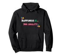 Amoureux d'agilité des chiens - Groovy Happiness is Dog Agility Sweat à Capuche
