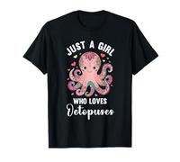 Amoureux d'animaux marins drôles femmes filles amoureux de pieuvre T-Shirt