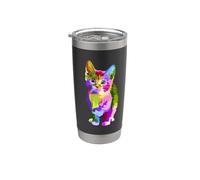 AMOUREUX DE CHATONS MIGNONS | COLLECTION CRÉATIVE AMOUR DE Gobelet isotherme en acier inoxydable double paroi