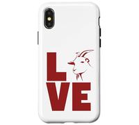 Amoureux de chèvre, Fermier et Animal de Ferme Maman et Papa Coque pour iPhone X/XS