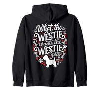 Amoureux de Chiens Westie, ce Que Westie Veut Obtenir Sweat à Capuche