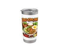 Amoureux de la cuisine thaïlandaise : Pad Kra Pao Gobelet isotherme en acier inoxydable double paroi