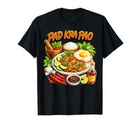 Amoureux de la Cuisine thaïlandaise : Pad KRA Pao T-Shirt Graphique avec Valeur