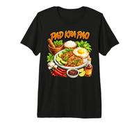Amoureux de la Cuisine thaïlandaise : Pad KRA Pao T-Shirt Haut de Gamme