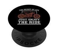 Amoureux de la Moto et du vélo pour Les Grands-pères PopSockets PopGrip Adhésif