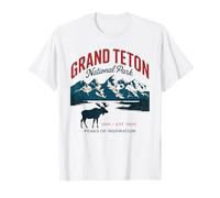 Amoureux de la Nature panoramique des Montagnes du Grand Teton T-Shirt