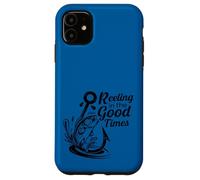 Amoureux de la pêche à l'achigan vintage Reeling In The Good Times Coque pour iPhone 11