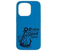 Amoureux de la pêche à l'achigan vintage Reeling In The Good Times Coque pour iPhone 15 Pro