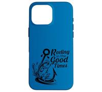Amoureux de la pêche à l'achigan vintage Reeling In The Good Times Coque pour iPhone 16 Pro Max