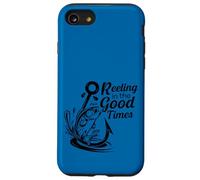 Amoureux de la pêche à l'achigan vintage Reeling In The Good Times Coque pour iPhone SE (2020) / 7 / 8
