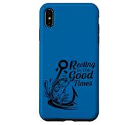 Amoureux de la pêche à l'achigan vintage Reeling In The Good Times Coque pour iPhone XS Max
