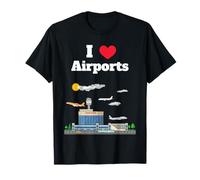 Amoureux de l'aéroport Amant de l'aéroport Voyageur fréquent Avion Observateur T-Shirt