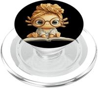 Amoureux de Livre de Lecture Axolotl Mignon Animal Graphique bébé Portrait PopSockets PopGrip pour MagSafe
