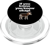 Amoureux de l'okapi, Animal Rare, Amoureux de la Faune PopSockets PopGrip pour MagSafe