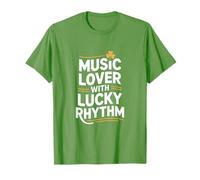 Amoureux de Musique avec trèfle Irlandais Lucky Rhythm T-Shirt