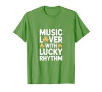 Amoureux de Musique avec trèfle Irlandais Lucky Rhythm T-Shirt
