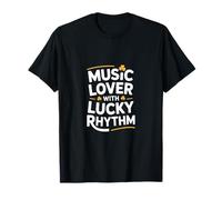 Amoureux de Musique avec trèfle Irlandais Lucky Rhythm T-Shirt