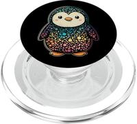 Amoureux de Pingouins Mignons colorés Animaux Kawaii Art Pingouin PopSockets PopGrip pour MagSafe