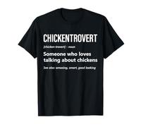 Amoureux de Poulet Funny Chickentrovert Definition Farming T-Shirt