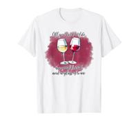 Amoureux de vin de l'amitié, Citation Rouge et Blanc T-Shirt Graphique avec Valeur