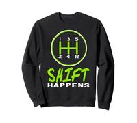 Amoureux De Voitures Shift Happens Humour Boîte Manuelle Sweatshirt
