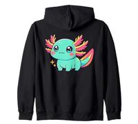 Amoureux des Amphibiens colorés Axolotl aux Couleurs Vives Sweat à Capuche