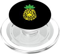 Amoureux des Ananas aux Fruits tropicaux propriétaire de Chien Chiot Patte d'amour PopSockets PopGrip pour MagSafe