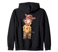 Amoureux des ânes en Forme de cœur pour Femme âne Sweat à Capuche