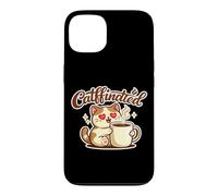 Amoureux des Chats caféinés - Addict au café - Amoureux de Chaton Mignon Coque pour iPhone 13