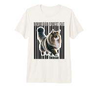 Amoureux des Chats de la forêt norvégienne T-Shirt Haut de Gamme