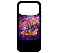 Amoureux des Chats de l'espace chevauchant Un Dinosaure T Coque pour iPhone 17 Pro Max