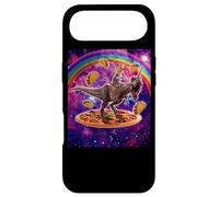 Amoureux des Chats de l'espace chevauchant Un Dinosaure T Coque pour iPhone Air